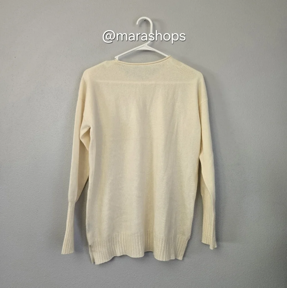 J. Mclaughlin Caitie Cream Cashmere Sweater